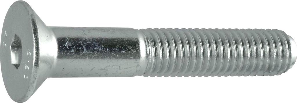 Senkkopfschrauben M5x25 mit Innensechskant ISO10642, Stahl verzinkt 8.8 - Stück 500