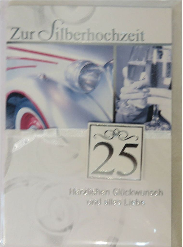 Glückwunschkarte - Silberhochzeit - 5567-037