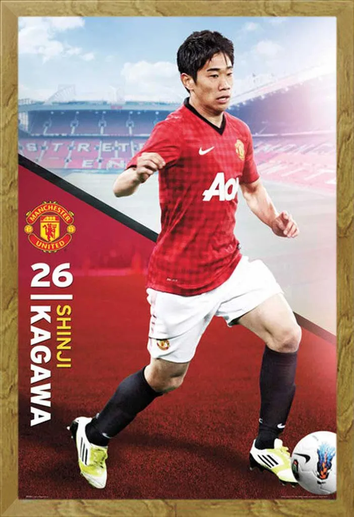 Offerta Poster Manchester United Kagawa + Cornice Shinsuke Rovere Maxi