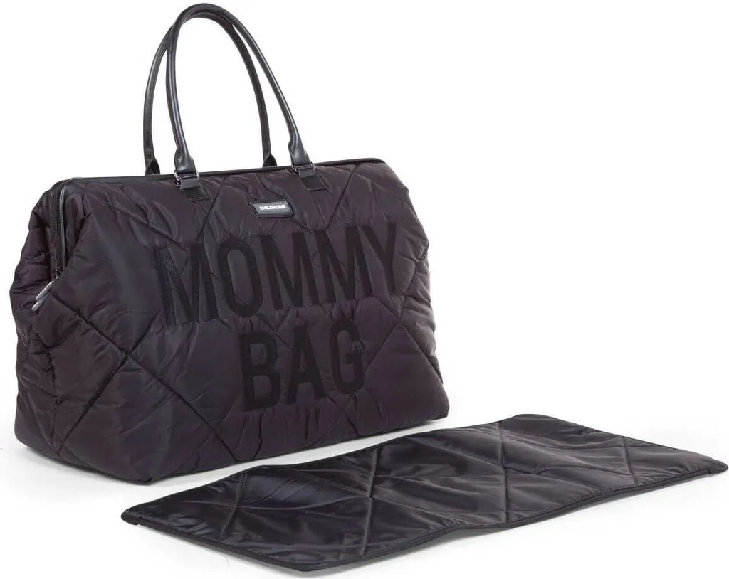 Sac à Langer Maternité Matelassé Noir pour Sorties et Week-end Bébé - 5