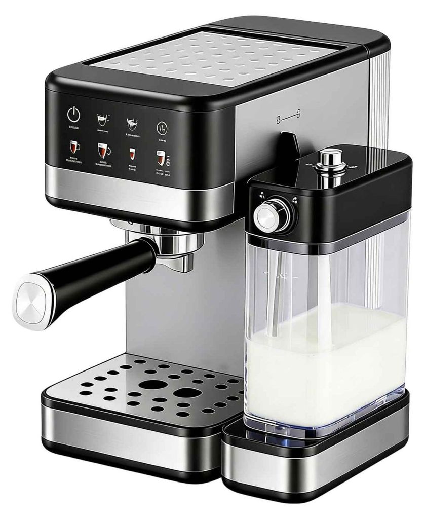 Zimilo espressomachine met melksysteem, 20 bar Productafbeelding 