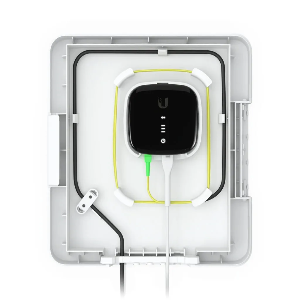 Point de terminaison fibre Ubiquiti extérieur pour connexion murale