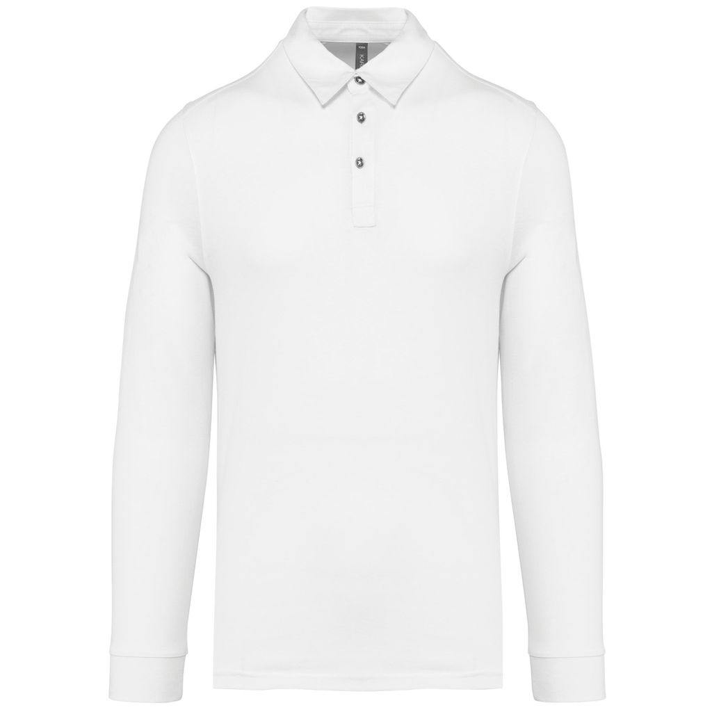 Kariban Langarm-Polohemd für Herren aus Jersey