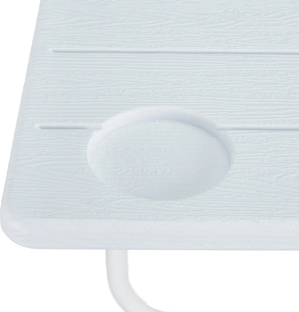 Table de balcon suspendue blanche : solution idéale pour petit balcon - 7