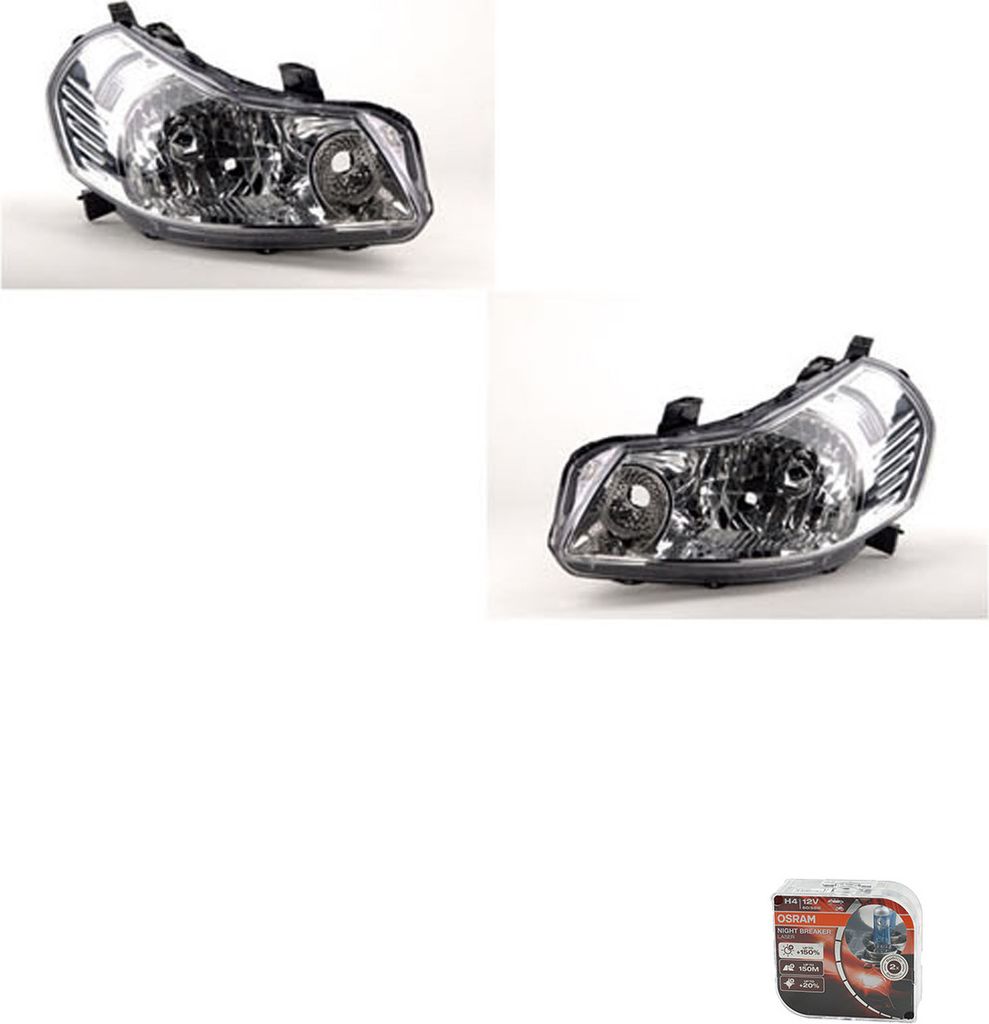 Johns, Scheinwerfer Osram Night Breaker Laser passend für Fiat Sedici 06/06- mitals L R 71742454 3532079J00 71742446 3512079J00