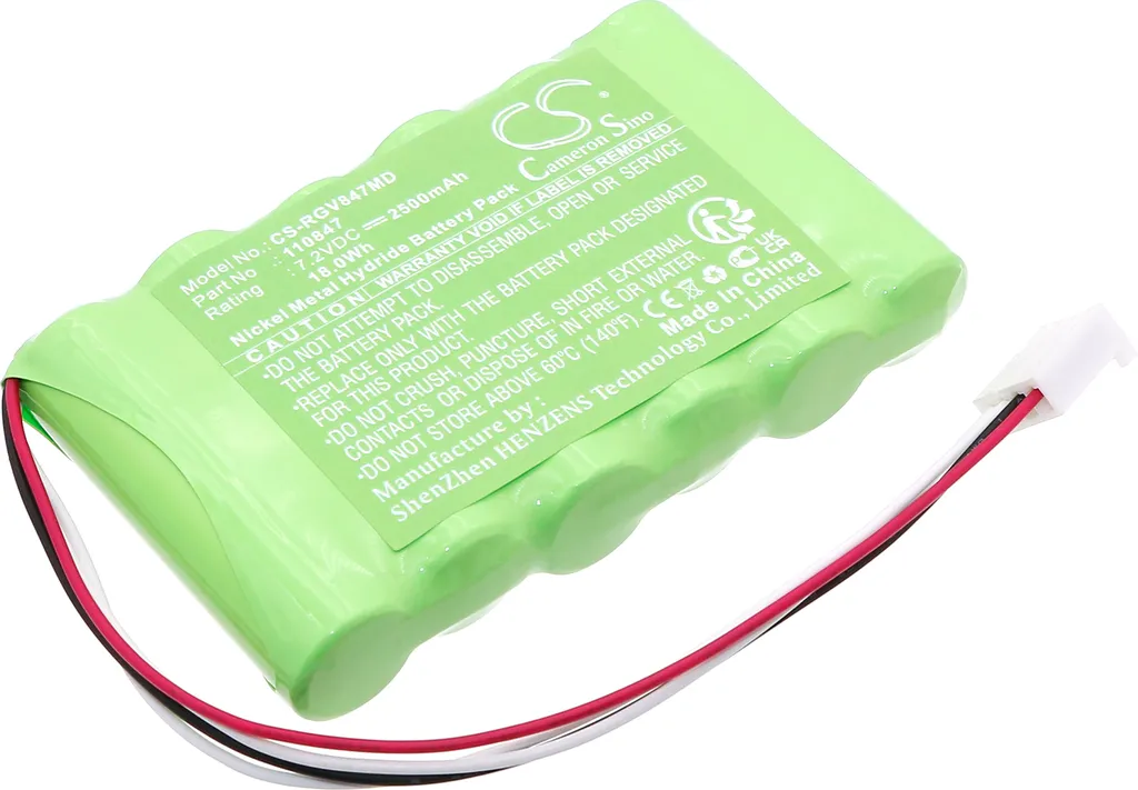 Batterie TECHTEK pour Rigel Uni-Sim Vital Signs Simulator PN 110847