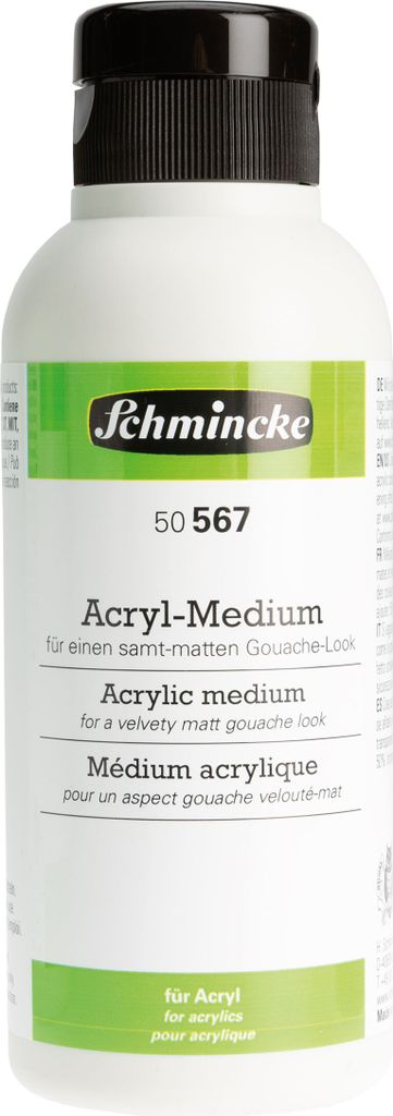 Acryl-Medium für einen samt-matten Gouache-Look 250ml Schmincke 50 567 027