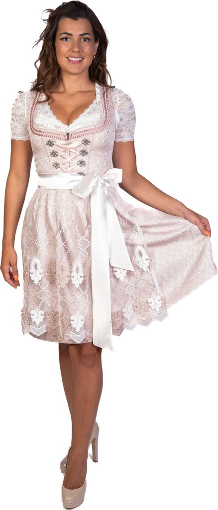 Susi Trachtenkleid ROSA/WEISS 2.TLG 40 Produktbild 