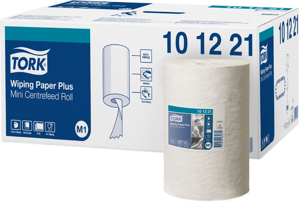 TORK Mehrzweck-Putzrolle 2-lagig grün 55 m - stark