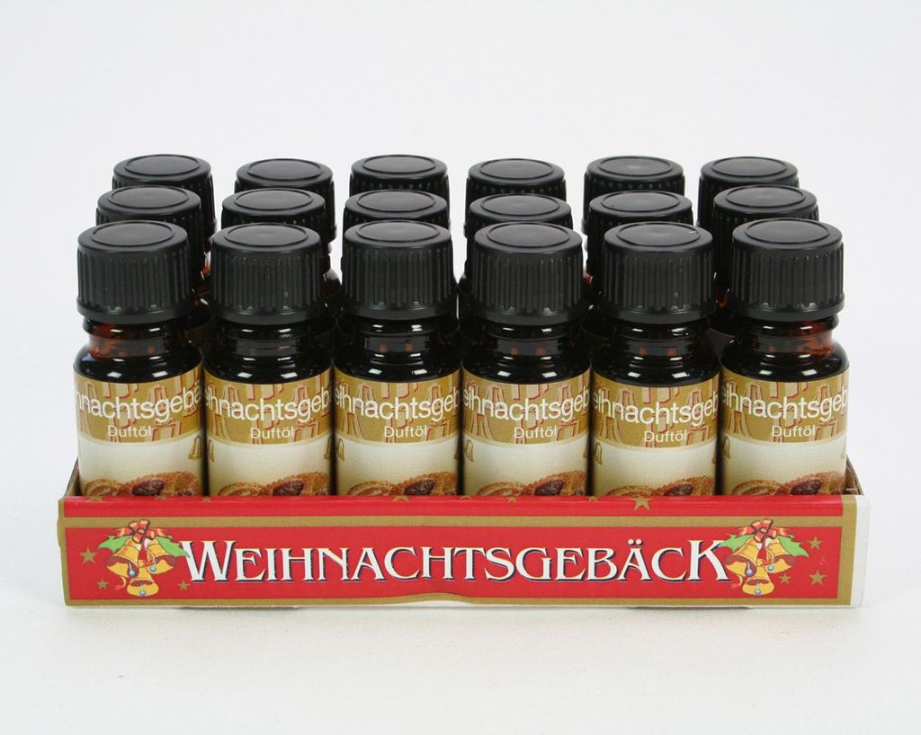 ELINA Duftöl 10ml Weihnachtsgebäck in Glasflasche Produktbild 
