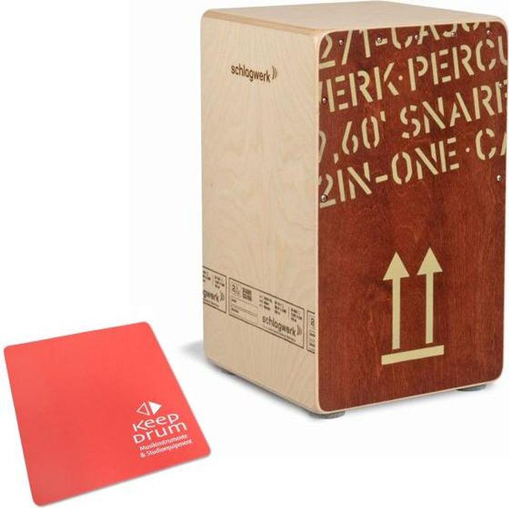 Schlagwerk CP404 Red Cajon mit Sitzpad Rot