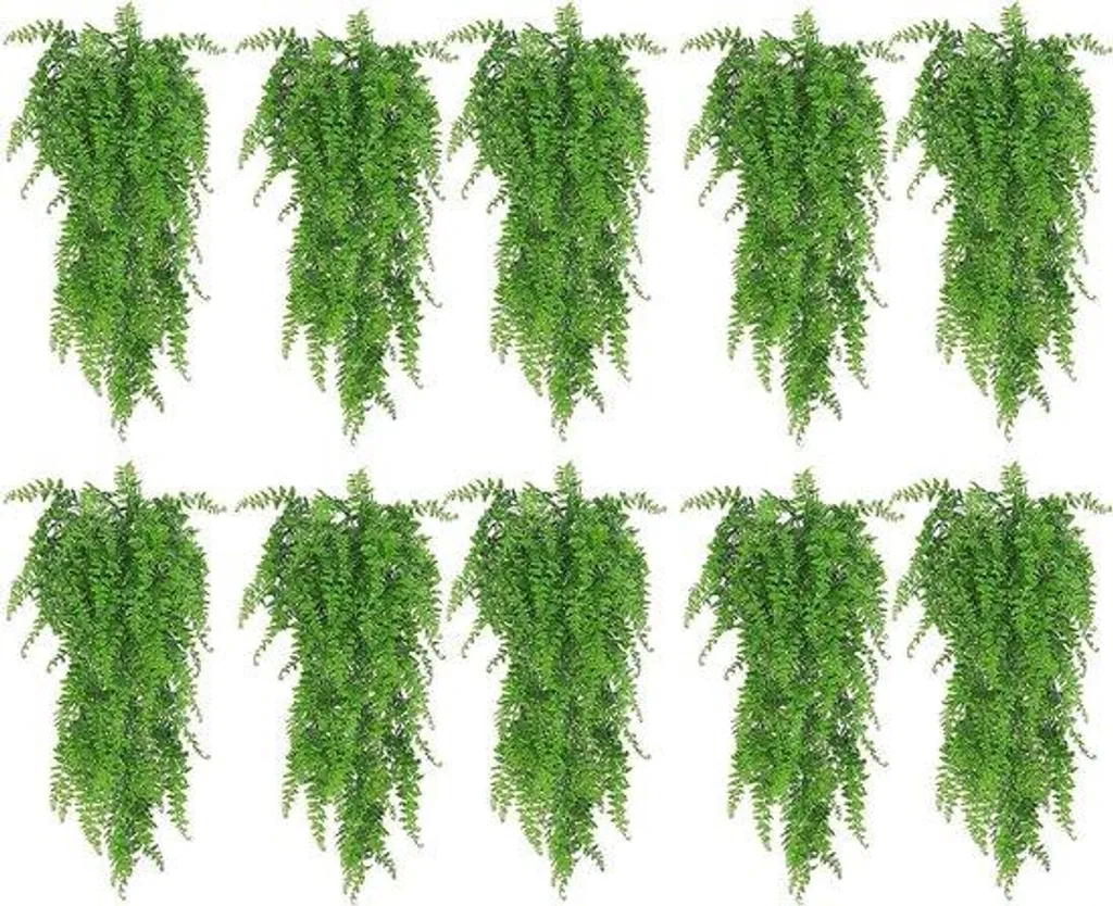 Branches artificielles retombantes lot de 10 plantes vertes touffues