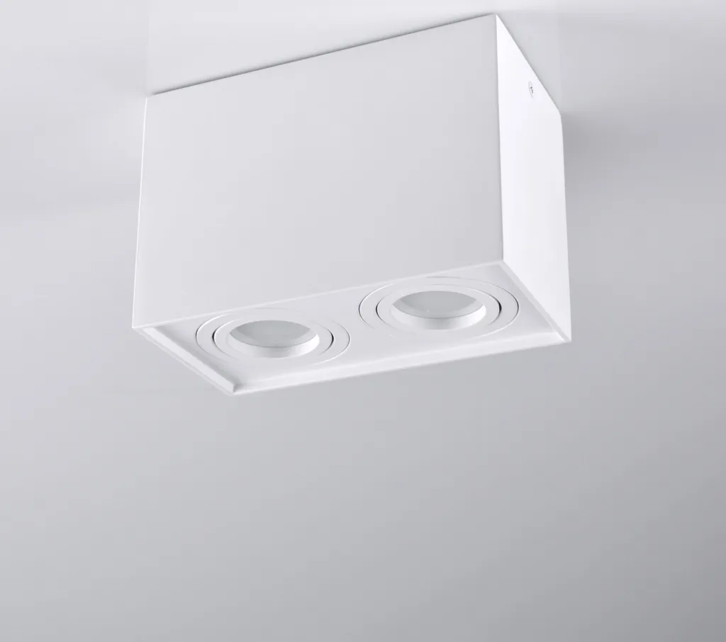 Spot HADAR blanc 2 spots GU10 : solution pour éclairage sombre IP20