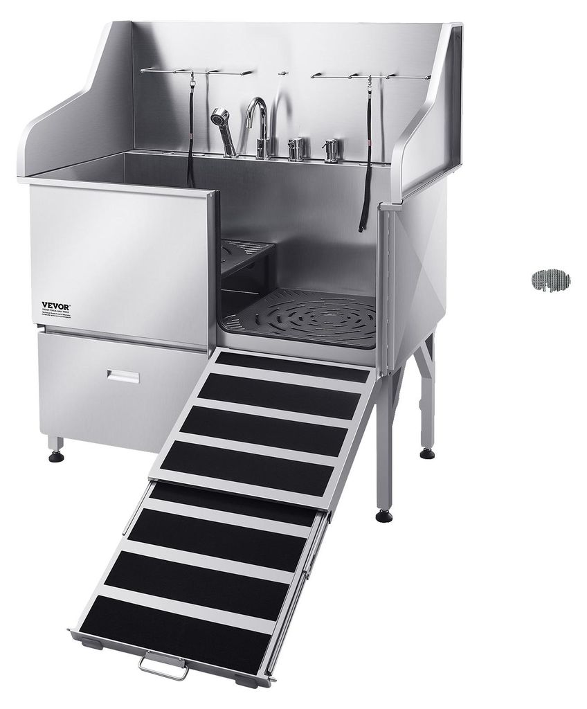 VEVOR 304 Edelstahl Hundewaschstation, 127 cm Produktbild 