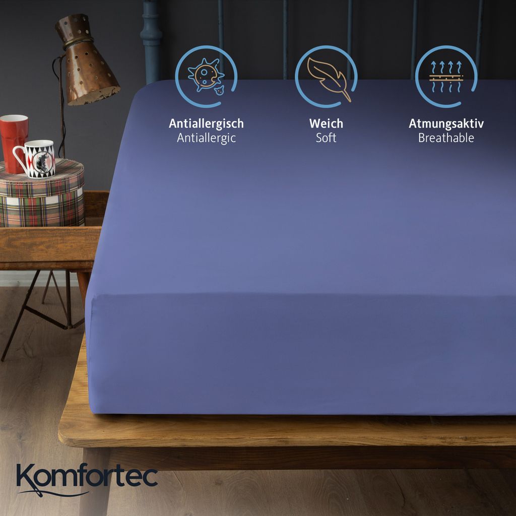 Komfortec Spannbettlaken 160x200 cm, Bettlaken Produktbild 7