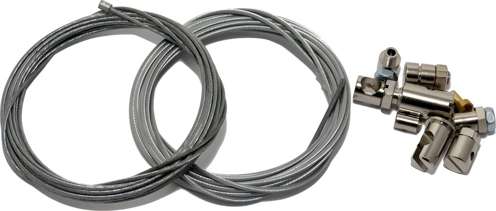 Reparaturset Seilzug Bowdenzug / Gaszug Bremszug Schaltzug und Kupplungszug, universal 2 x 2m