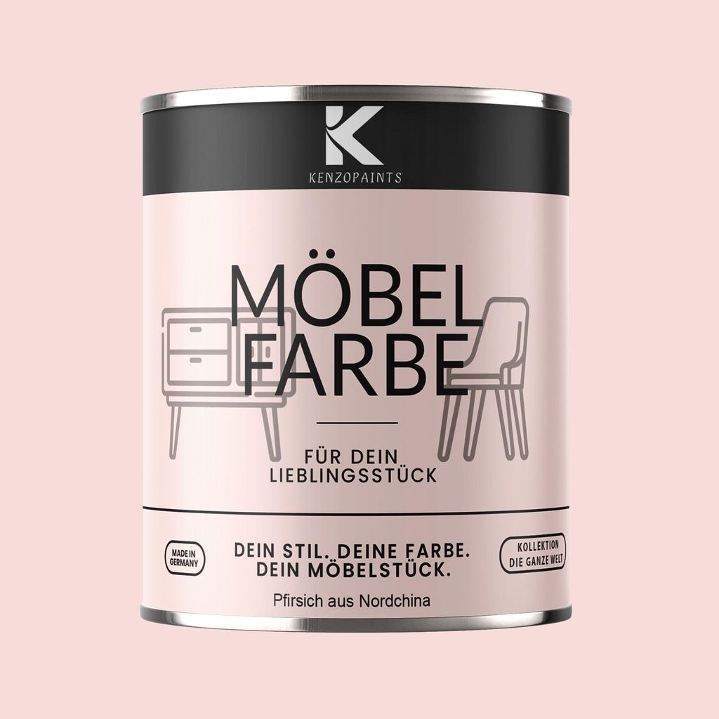 Kenzopaints 750ml Möbelfarbe Möbellack - Pfirsich aus Nordchina