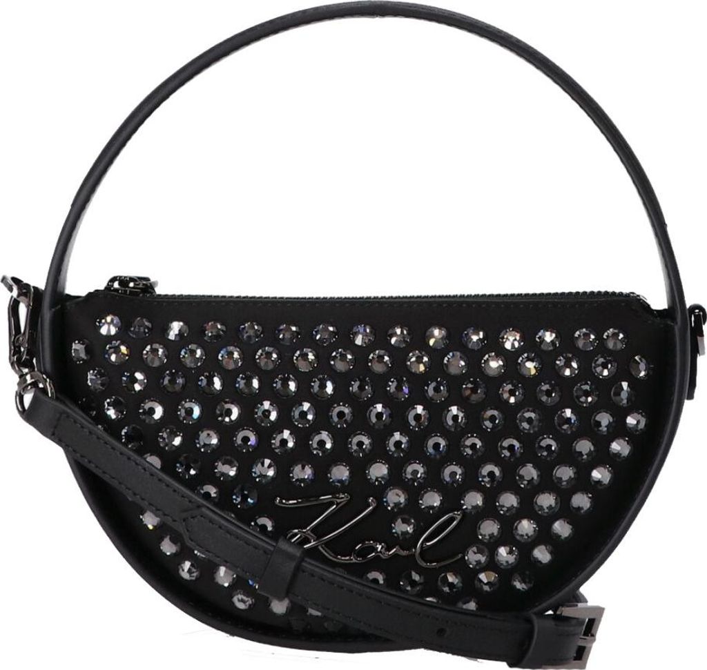 KARL LAGERFELD K SIGNATURE SP ROUND BAG EMB Schwarz