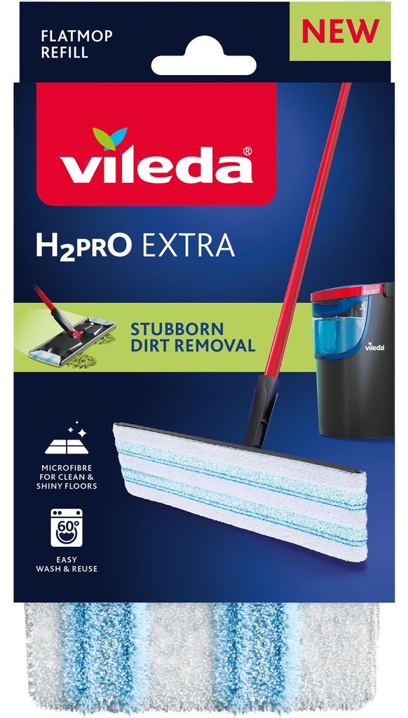 Vileda H2prO Flachmop-Nachfüllpackung Produktbild 
