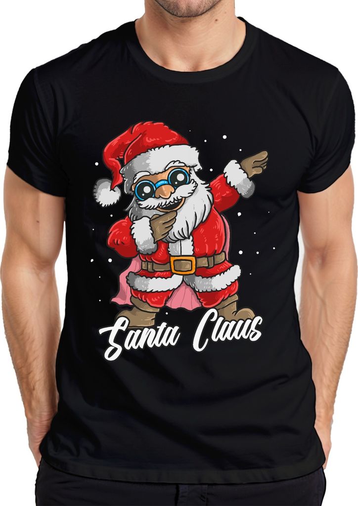 Dabbing Santa Claus - Weihnachten Weihnachtsgeschenk Christmas Herren T-Shirt, Schwarz, XL