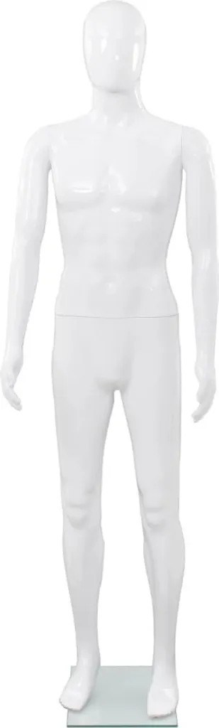 Mannequin homme stable 185 cm blanc pour un habillage sans effort