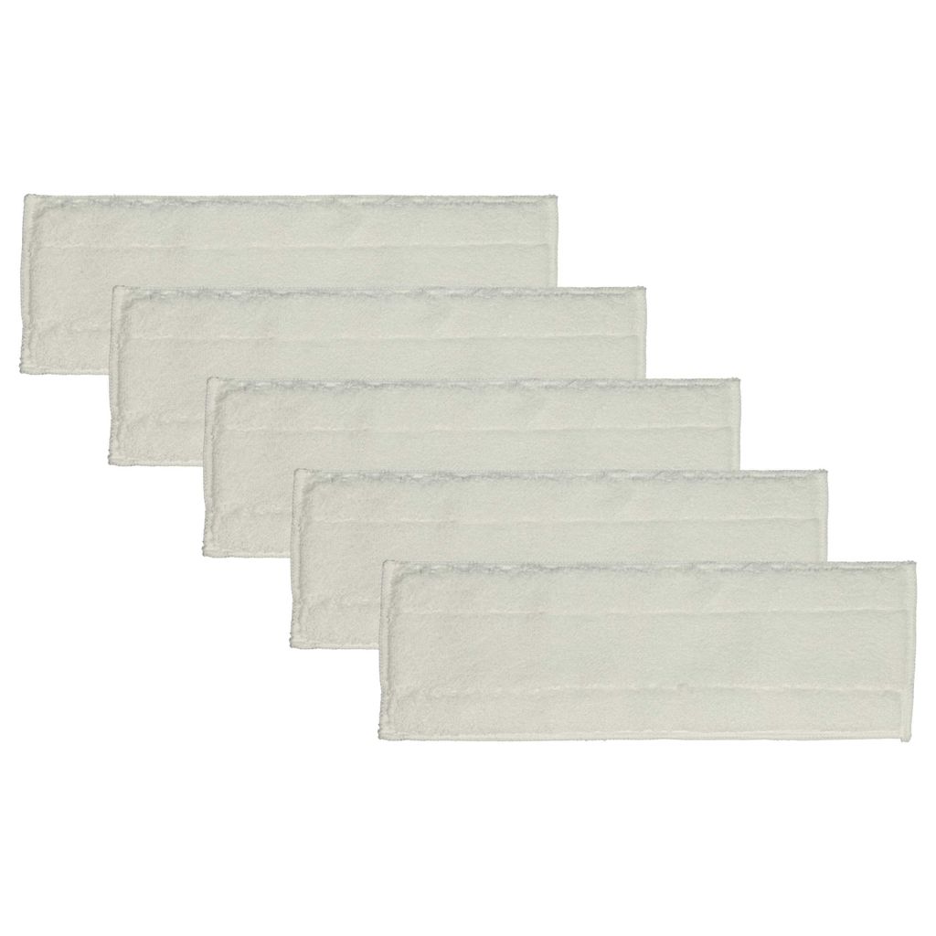 vhbw 5x Wischbezug kompatibel mit Kärcher SC 2 Deluxe EasyFix Premium, SC 1 EasyFix, SC 1 EasyFix Premium Dampfreiniger - Bodentuch 35 x 14 x 0,5cm