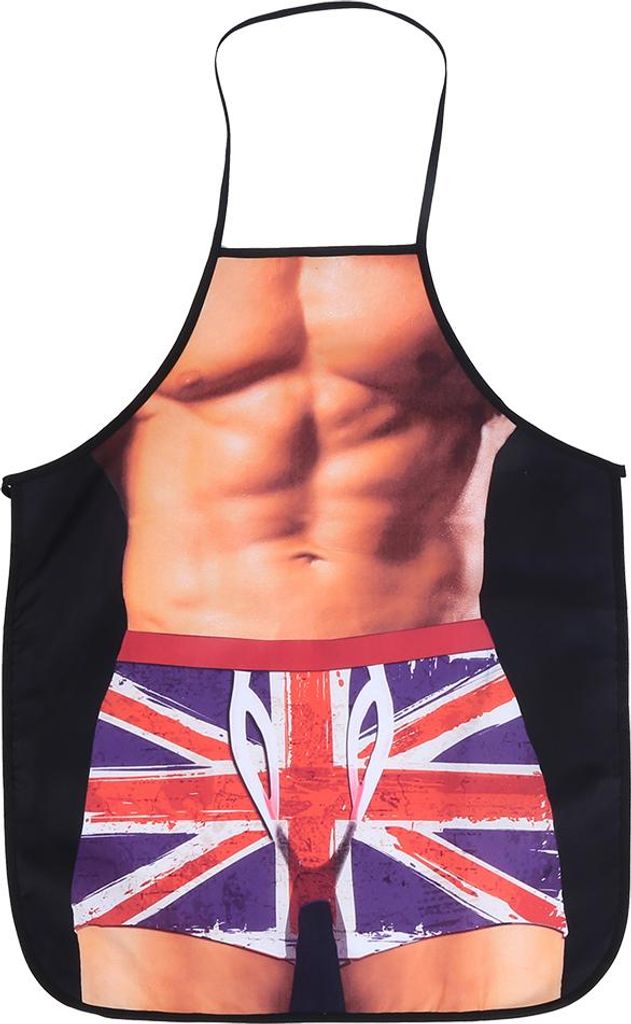 3D Funny Cooking Apron Sexy Mann Frau Schürze Wasserdichte Schürze (Muskelmann)