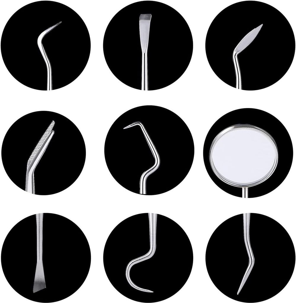6er Zahnpflege Set, Zahnarzt Instrumente Zahnarztbesteck Produktbild 3