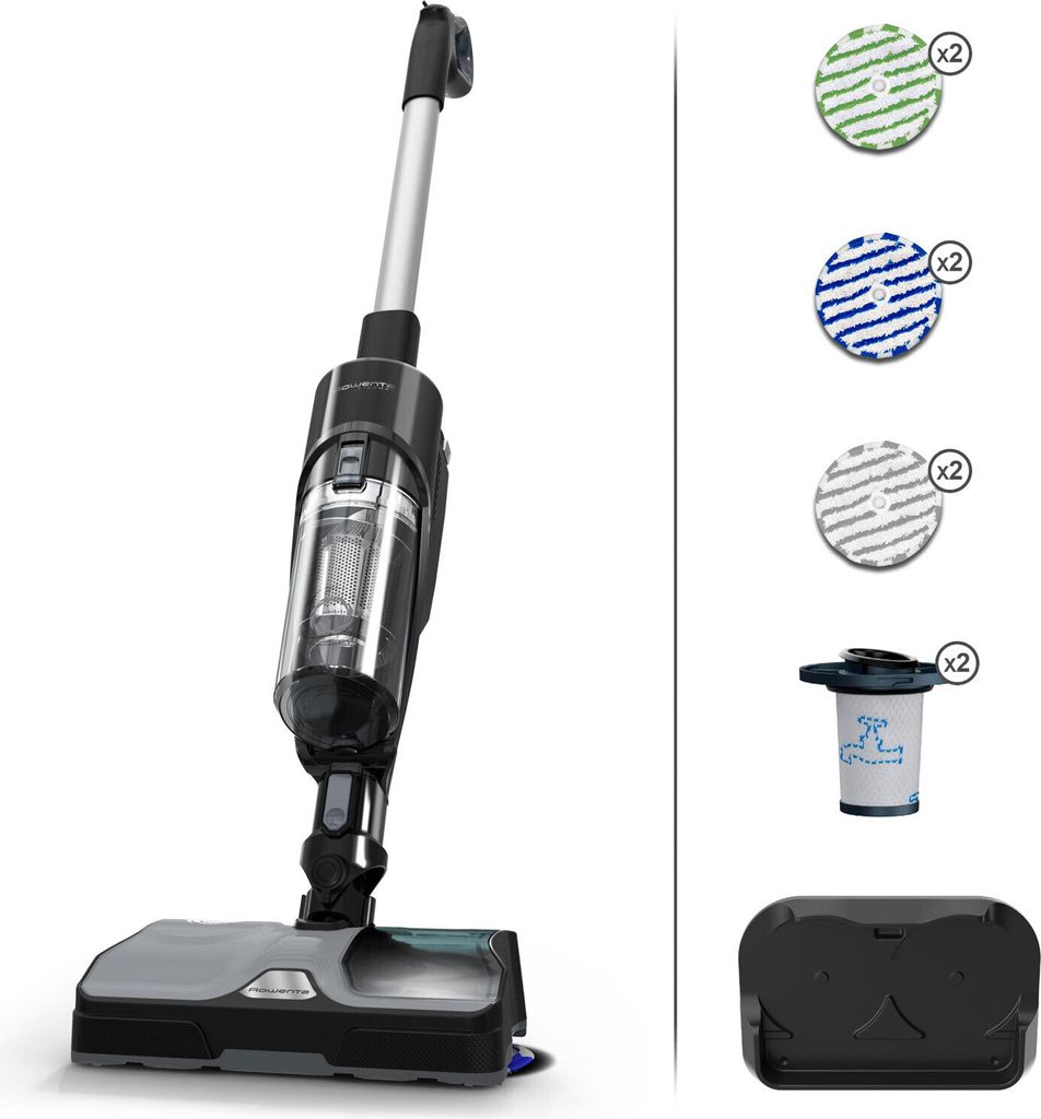 Rowenta X-Combo Allergy + 3V1 Kabelloser Staubsauger und Mopp GZ3039WO