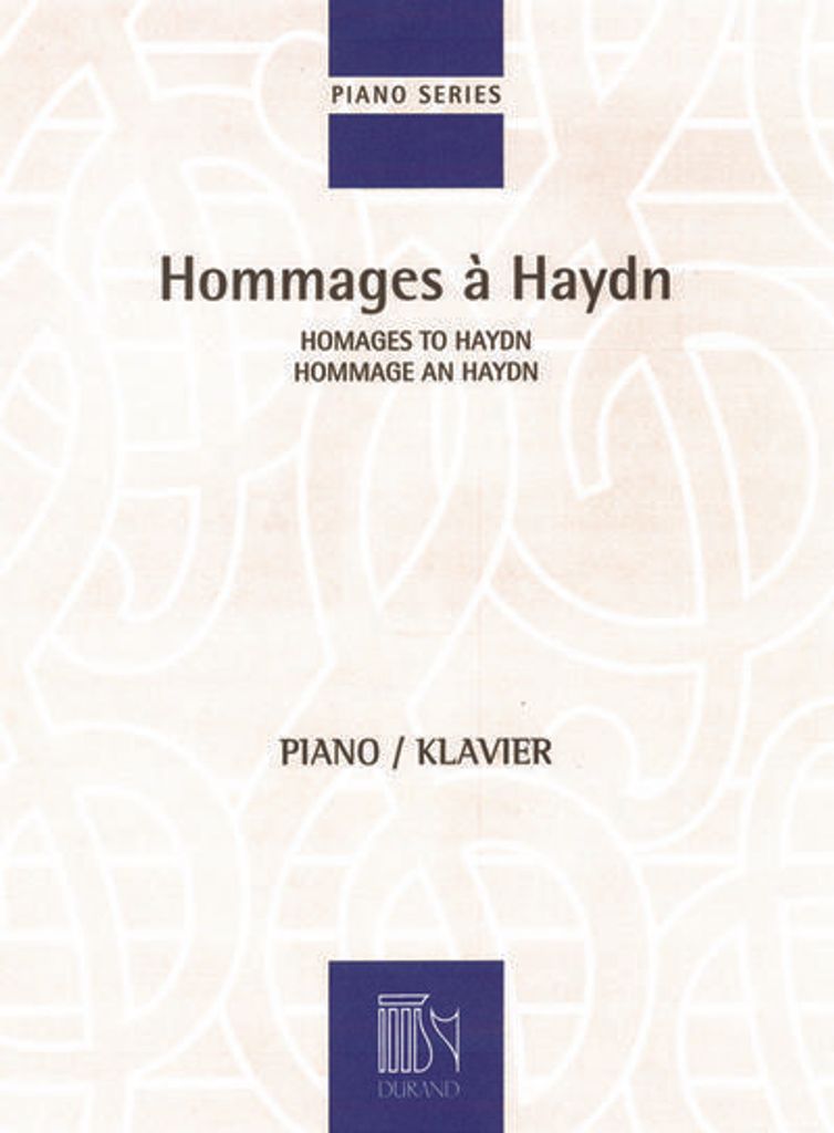 Hommages à Haydn 3 Stücke für Klavier