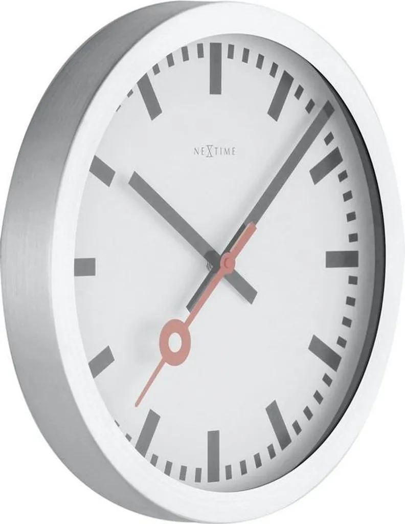 Horloge murale NeXtime Station Stripe 3999st : lecture facile et précise