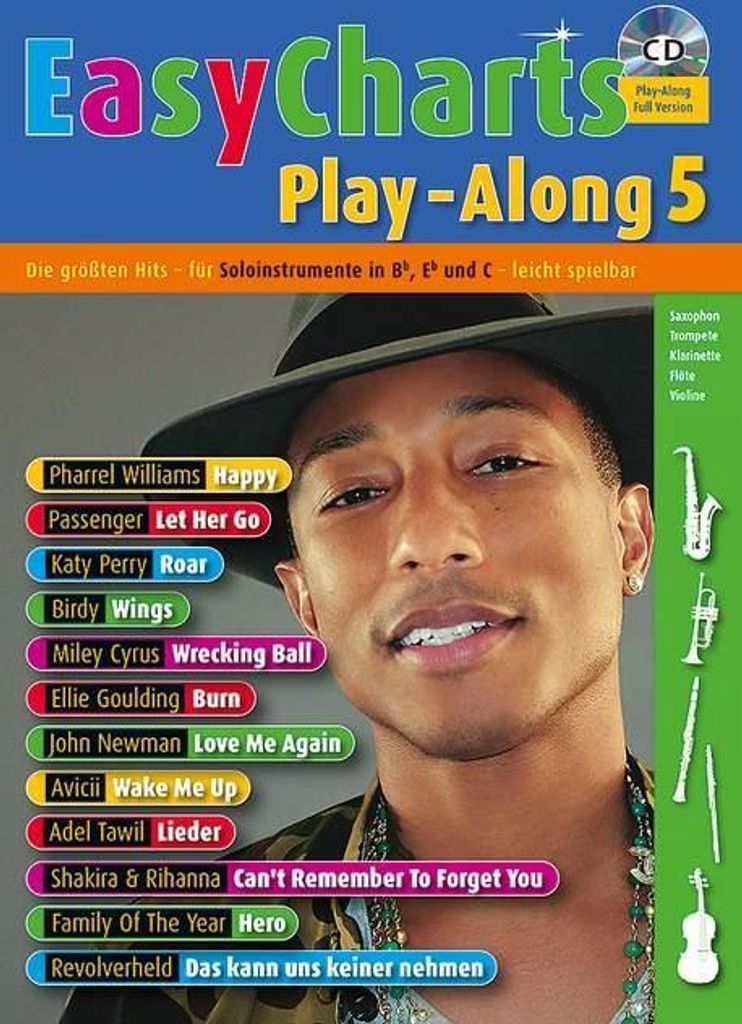 Easy Charts Play-Along. Band 5. Spielbuch mit CD