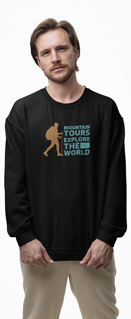 D&B Design Uni Pullover SWST00160 Mountain Schwarz-Größe 2XL
