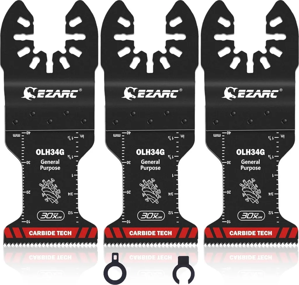 EZARC Lames de Scie Multi-outils au Carbure pour Métal et Clous - 3pcs