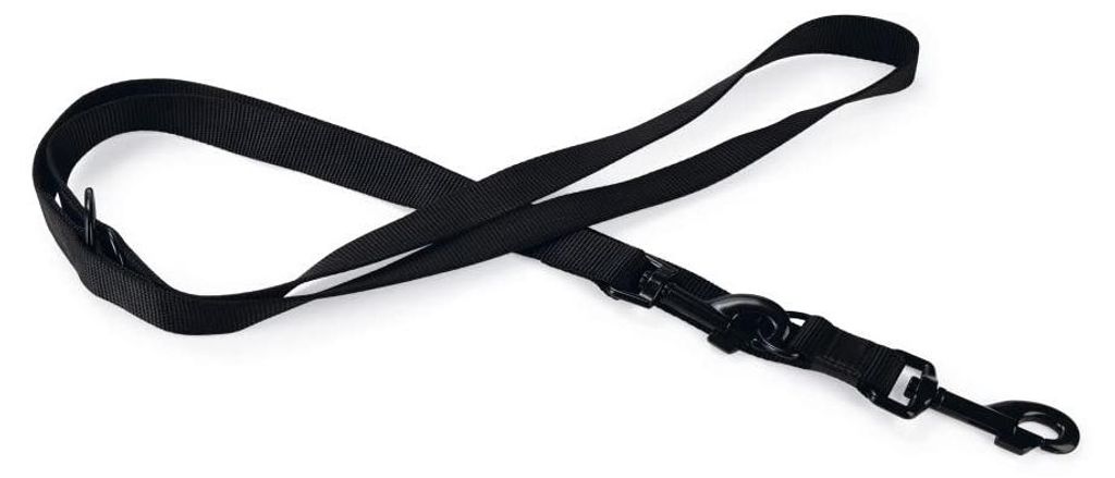 Karlie Art Sportiv Plus Führleine - Hundeleinen - Nylon - Schwarz - 200x2,5 cm