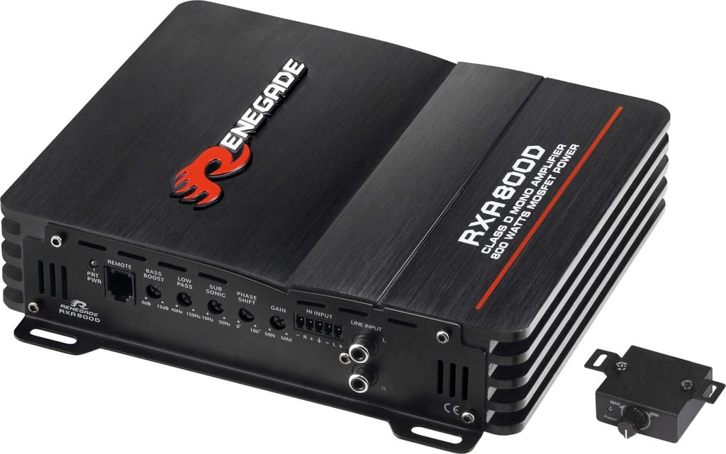 RENEGADE Digital Endstufe Verstärker für Subwoofer Monoblock RXA800D