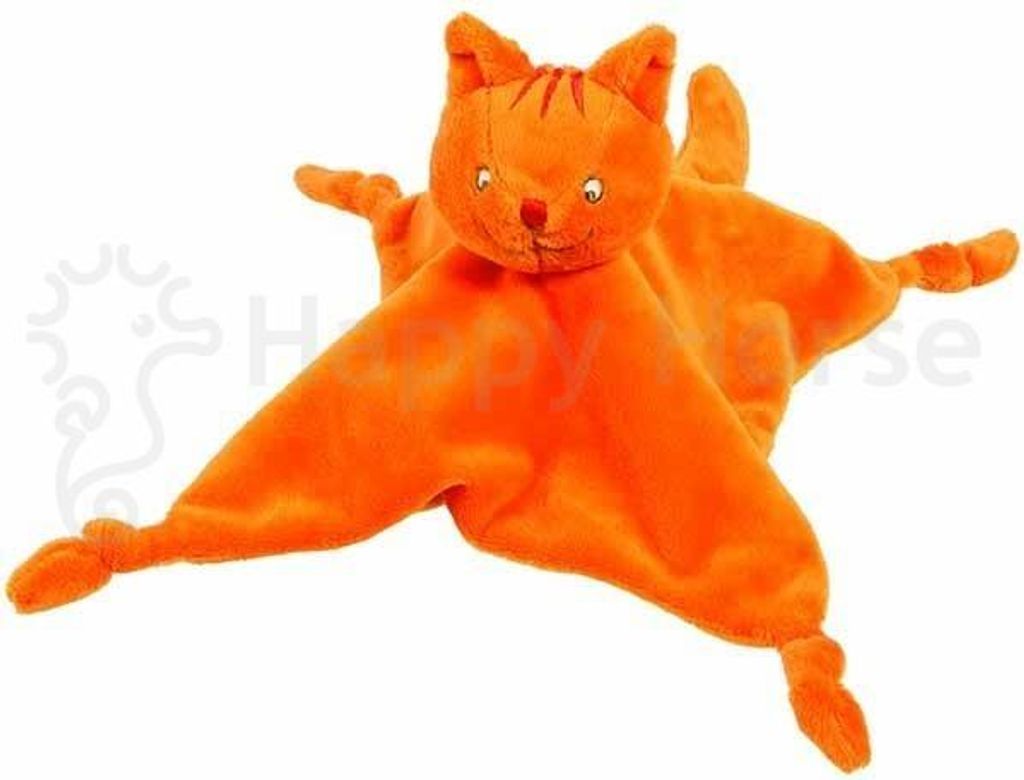 Happy Horse Dikkie Dik Schmusetuch - orange Katze - 25 cm Produktbild 
