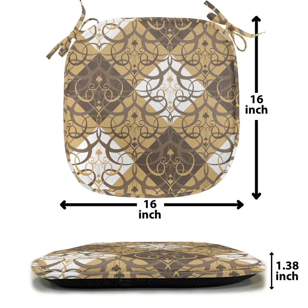 Coussin décoratif imperméable avec sangle pour chaises de cuisine - 4
