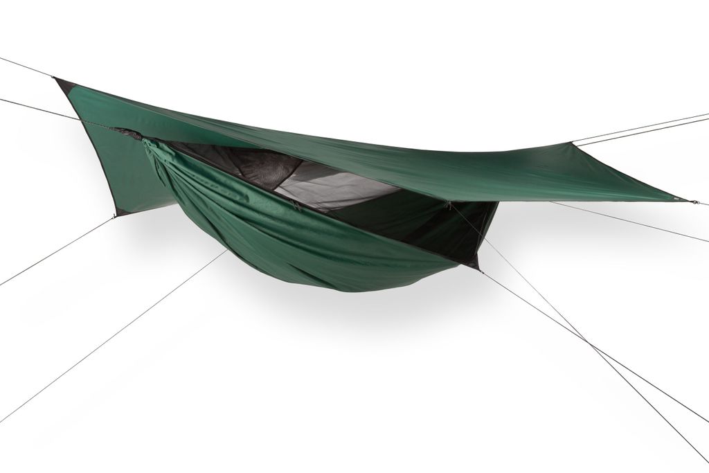 Hennessy Hammocks Safari Deluxe XXL Asym ZIP Outdoor Hängematte mit Moskitonetz und Tarp bis 213 cm
