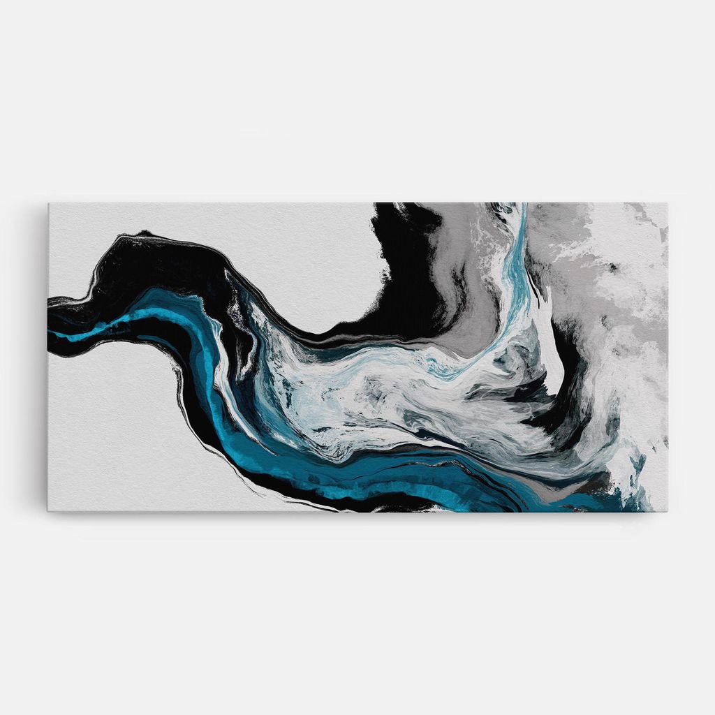 ARTHUB Leinwandbild 60x120 cm, Beautiful Abstract Wave | Wohnzimmerdekoration, Hängende Bilder, Wanddekoration, Heimdekoration, Abstrakte, Abstr...