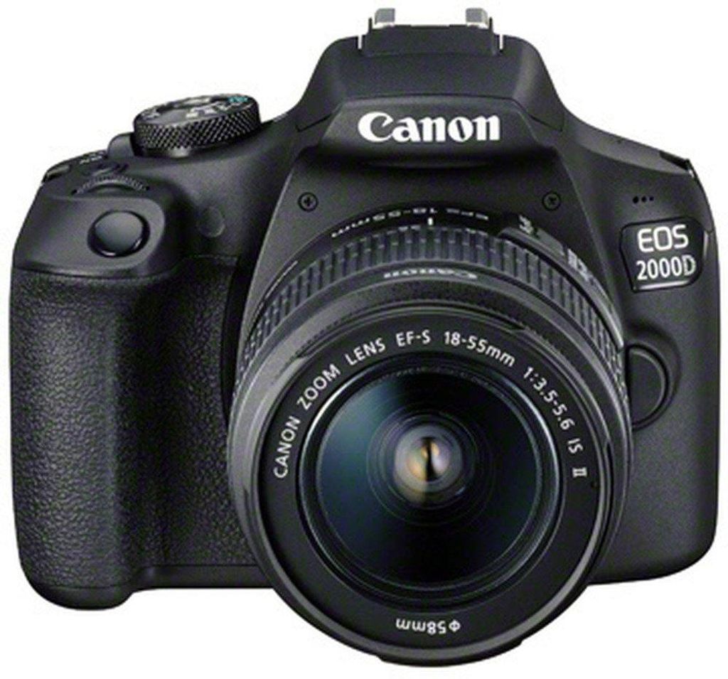 Canon EOS 2000D Kit noir WLAN reflex numérique Image du produit 