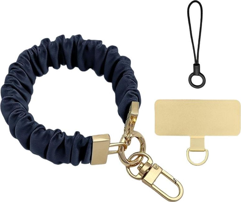 INF Handgelenk-Handyband mit Falten - Modisches, praktisches Design Navy blau
