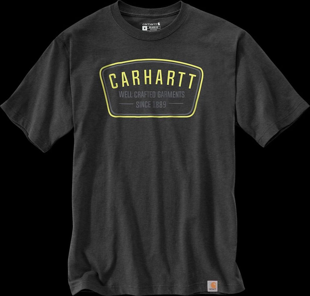 Carhartt POCKET CRAFTED GRAPHIC S/S T-SHIRT 105646, Farbe:carbon heather, Größe:M