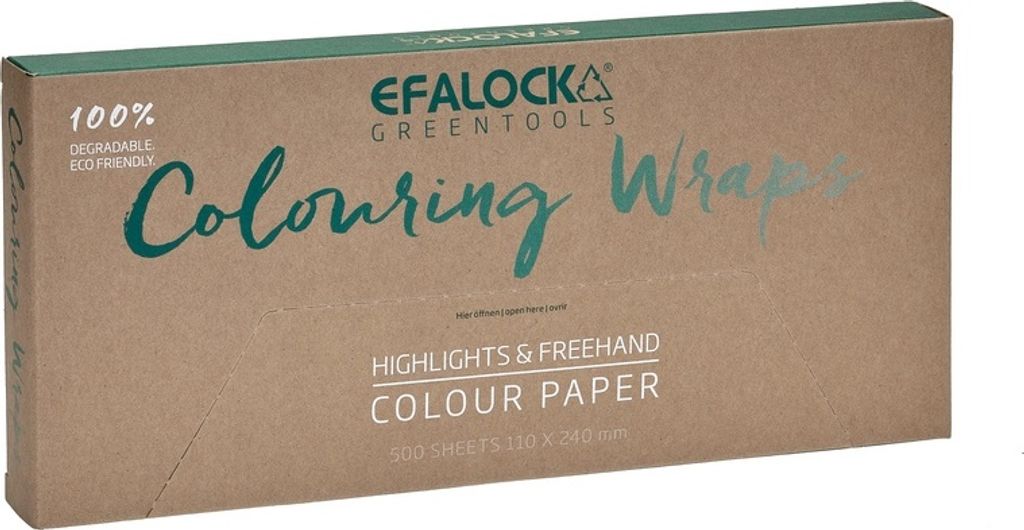 Efalock Greentools Coloring Wraps 110 x 240 mm