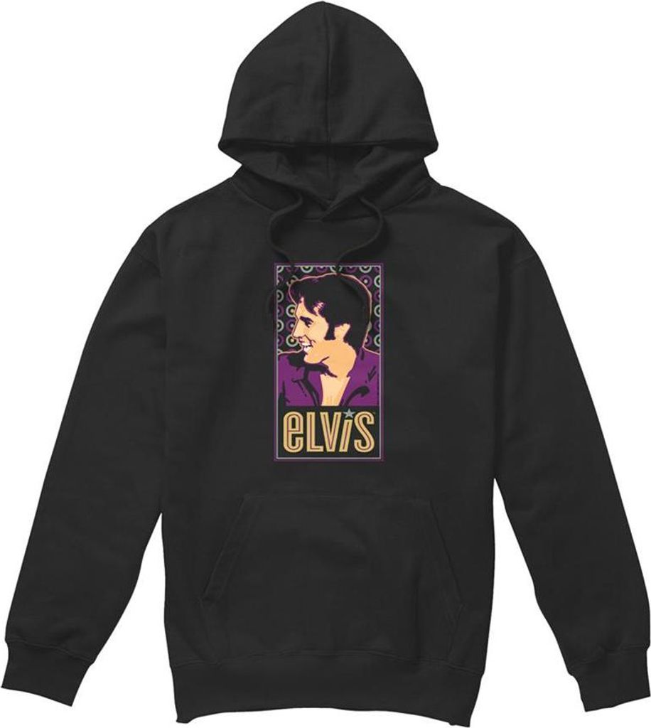 Elvis Presley - "Elvis Is" Kapuzenpullover für Herren/Damen Uni TV32590 (XL) (Schwarz)