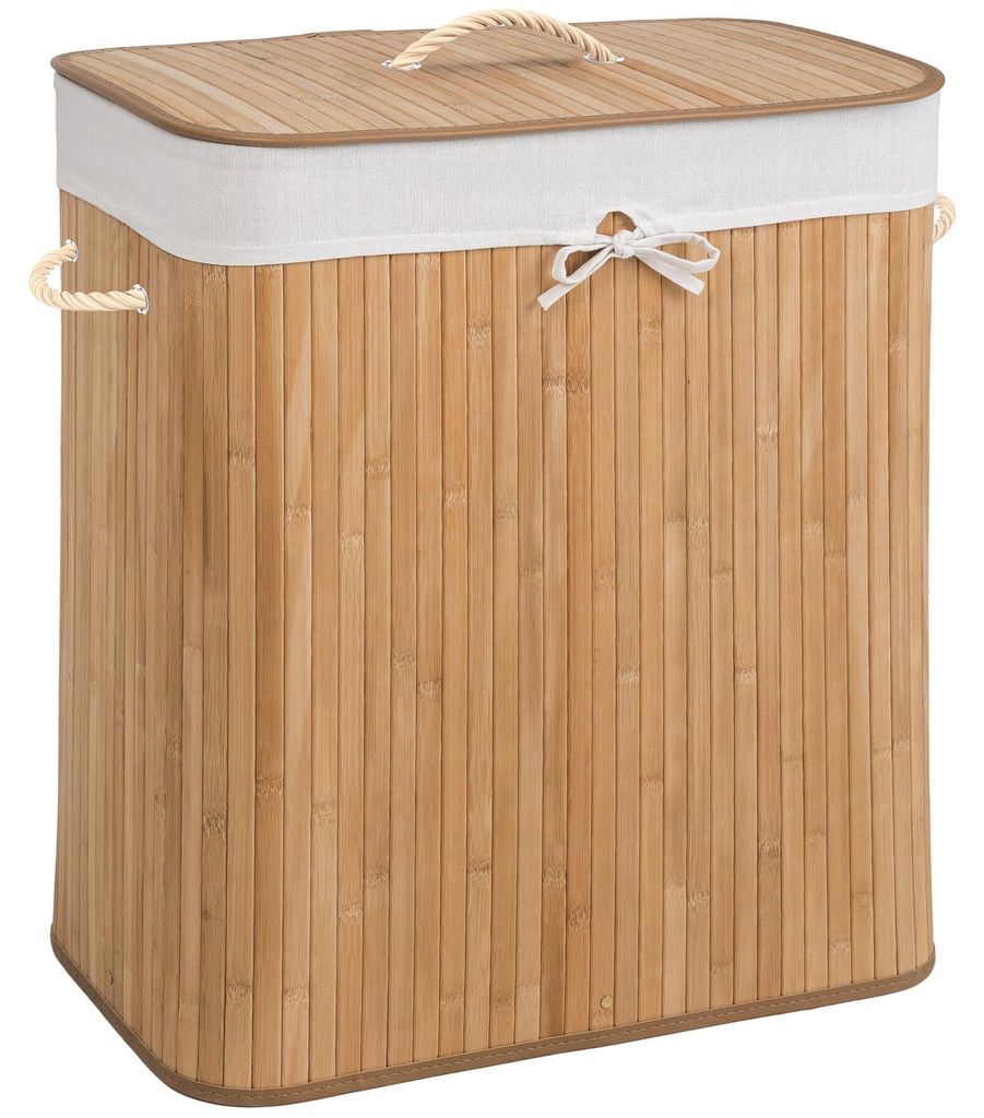 tectake® Wäschekorb 53 x 33,5 x 63 cm Produktbild 