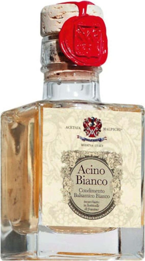 Acetaia Malpighi – Weißweindressing aus weißen Trauben – 50 ml – Aus Trebbiano Modenese-Trauben – 5 Jahre in Eschenfässern gereift