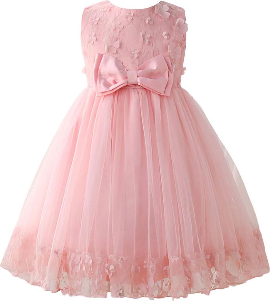 Besticktes ärmelloses Kleid Größe 116 – Hellrosa Produktbild 