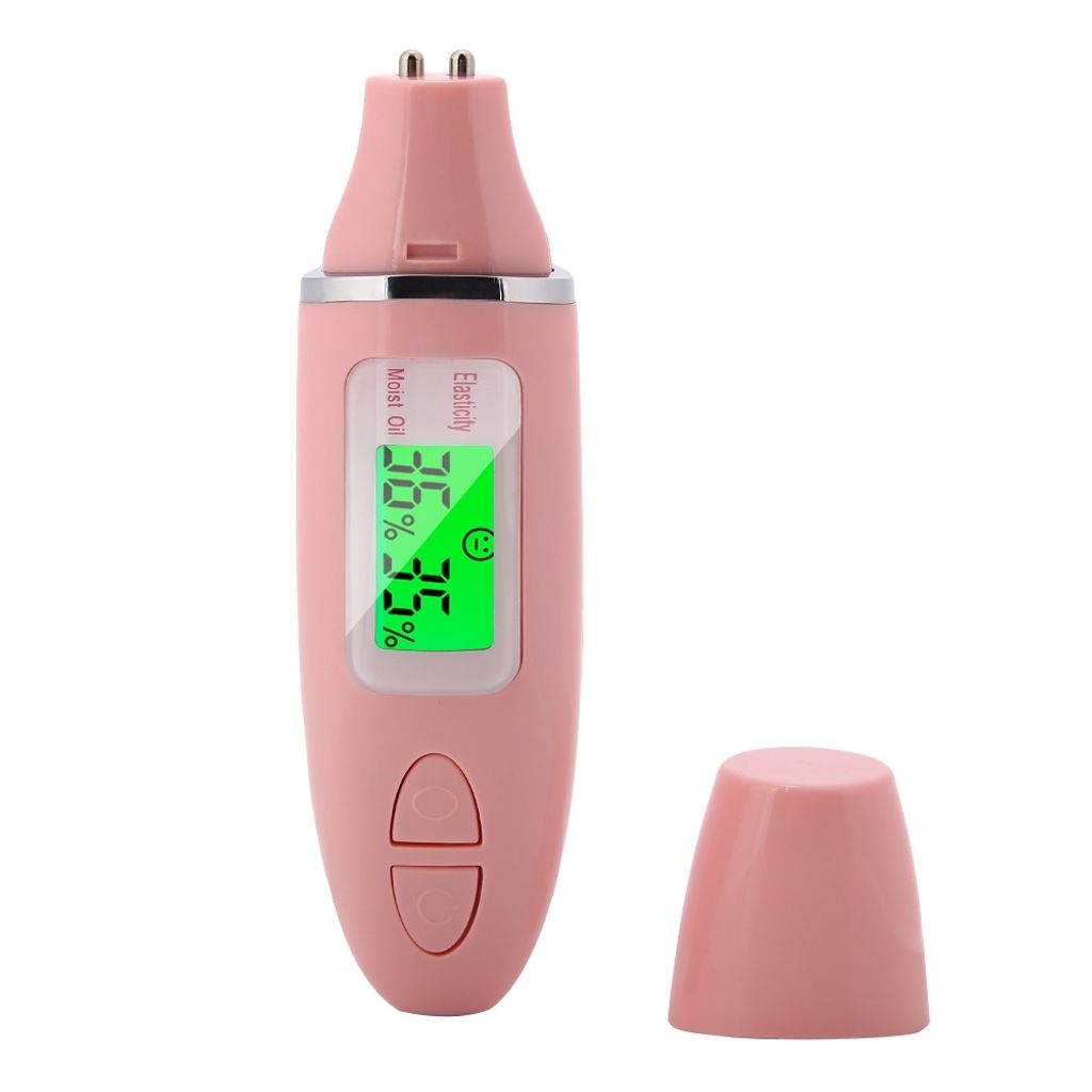 Tragbarer digitaler LCD-Display-Präzisions-Hautsensor-Tester für Gesicht, Feuchtigkeit, Wasser, Öl, Analyzer