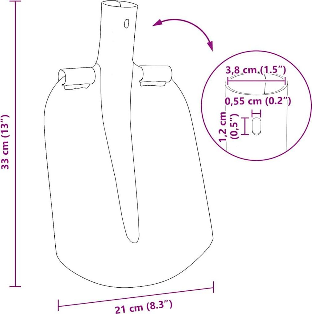 "Winter Sale" Schaufelkopf Silber 33 x 21cm Pulverbeschichteter Stahl - Schaufeln & Spaten clorisNeu677951 - Schaufeln & Spaten